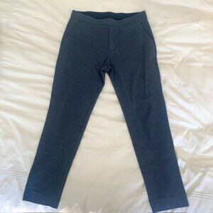 Men's Ministry of Supply Fusion Pull On Pants, color is navy heather, size 32